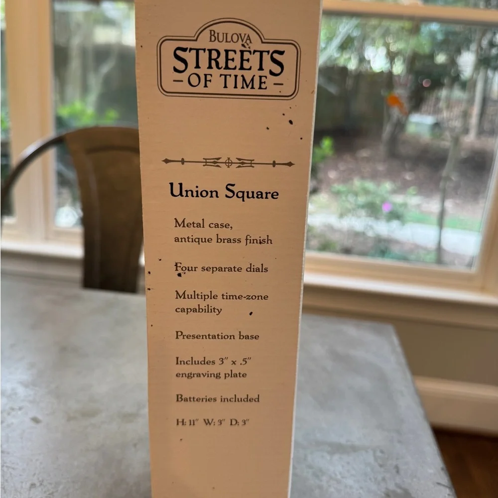 Union square antique brass clock - Picture 5 of 8